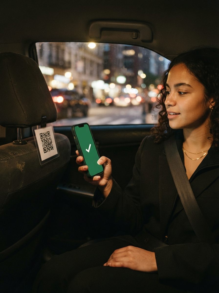 Оплата по QR в такси